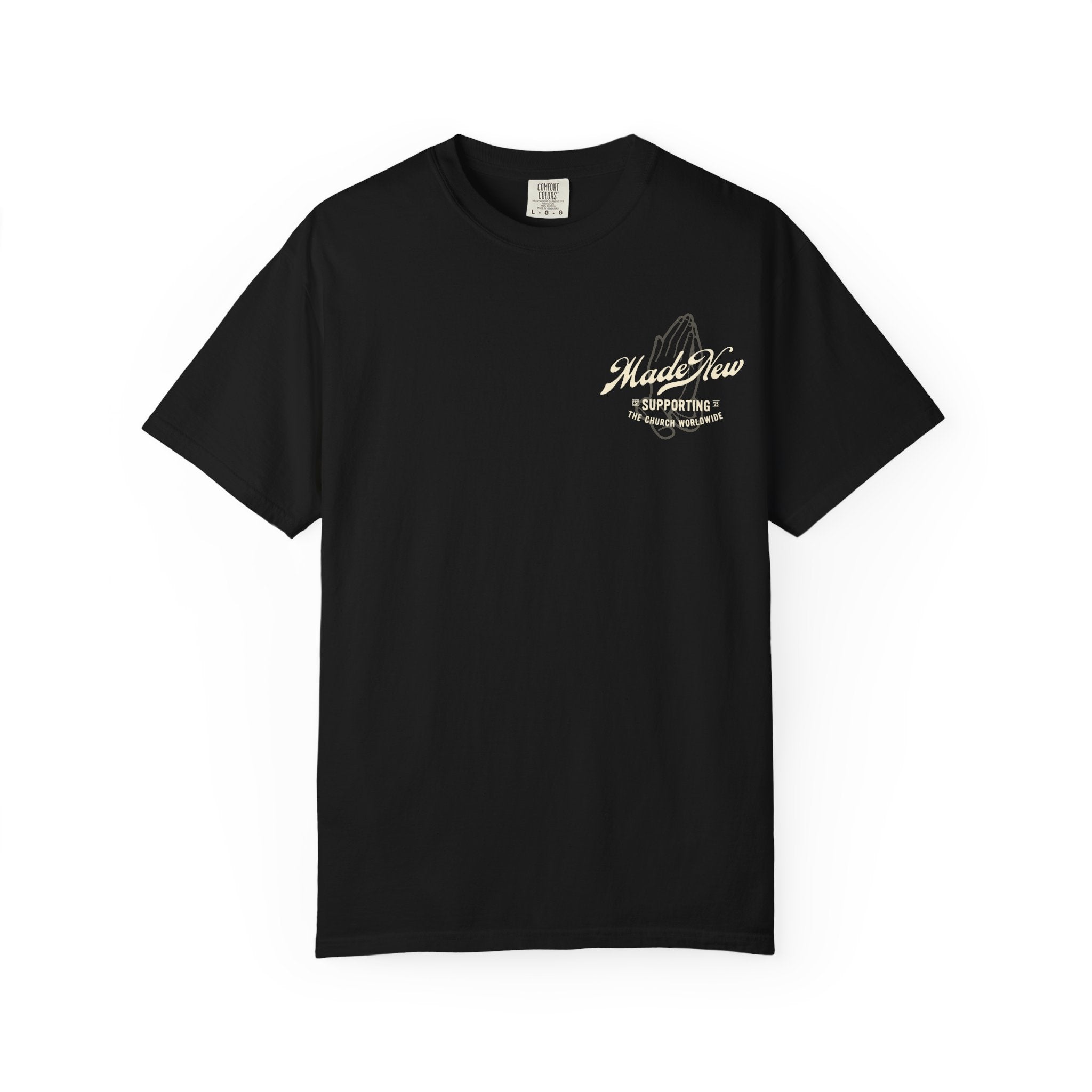 "Supporting the Church" Comfort Black Tee