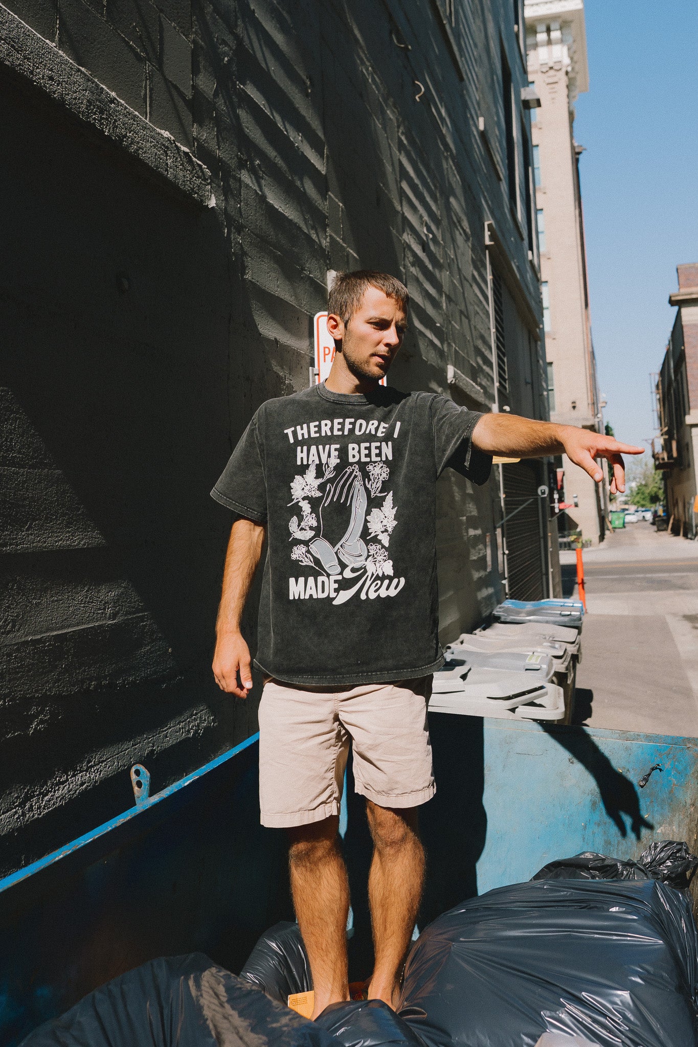 "Been Made New" Black Heavyweight Vintage Tee