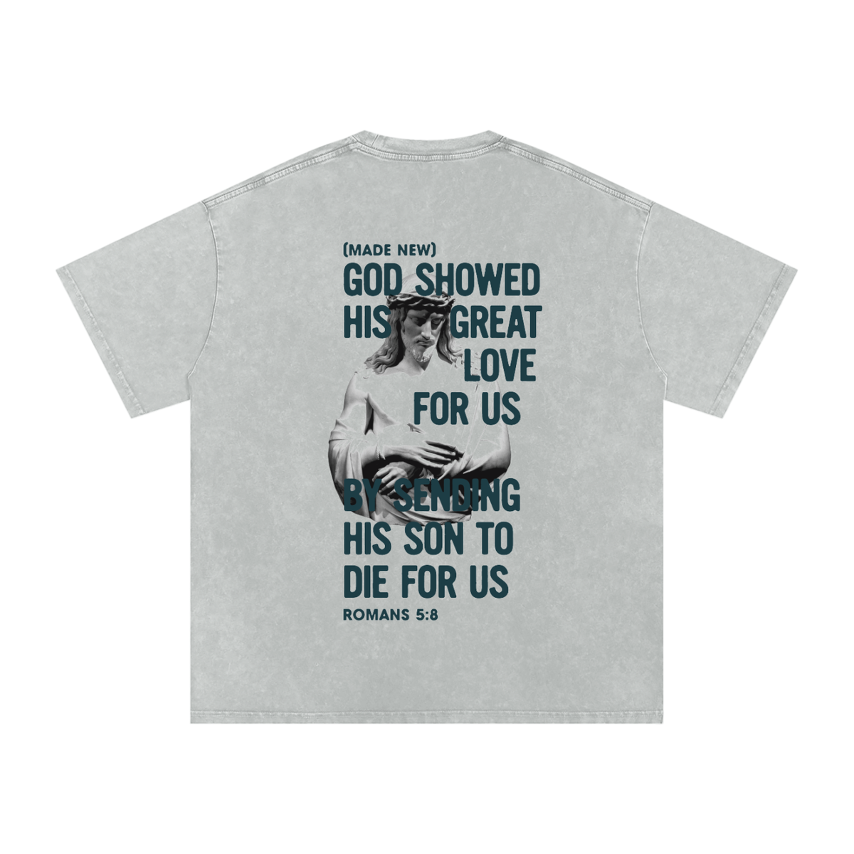 "His Great Love" Snow Washed Tee