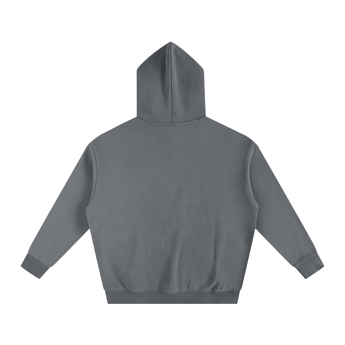 Oversize Simple Logo Fleeced Hoodie