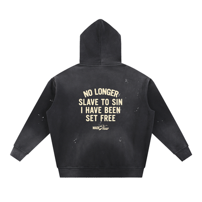 Vintage Frayed "Set Free" Comfort Hoodie