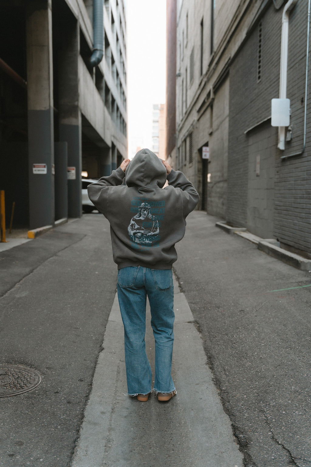 LOVE OF GOD FLEECED BOXY HOODIE