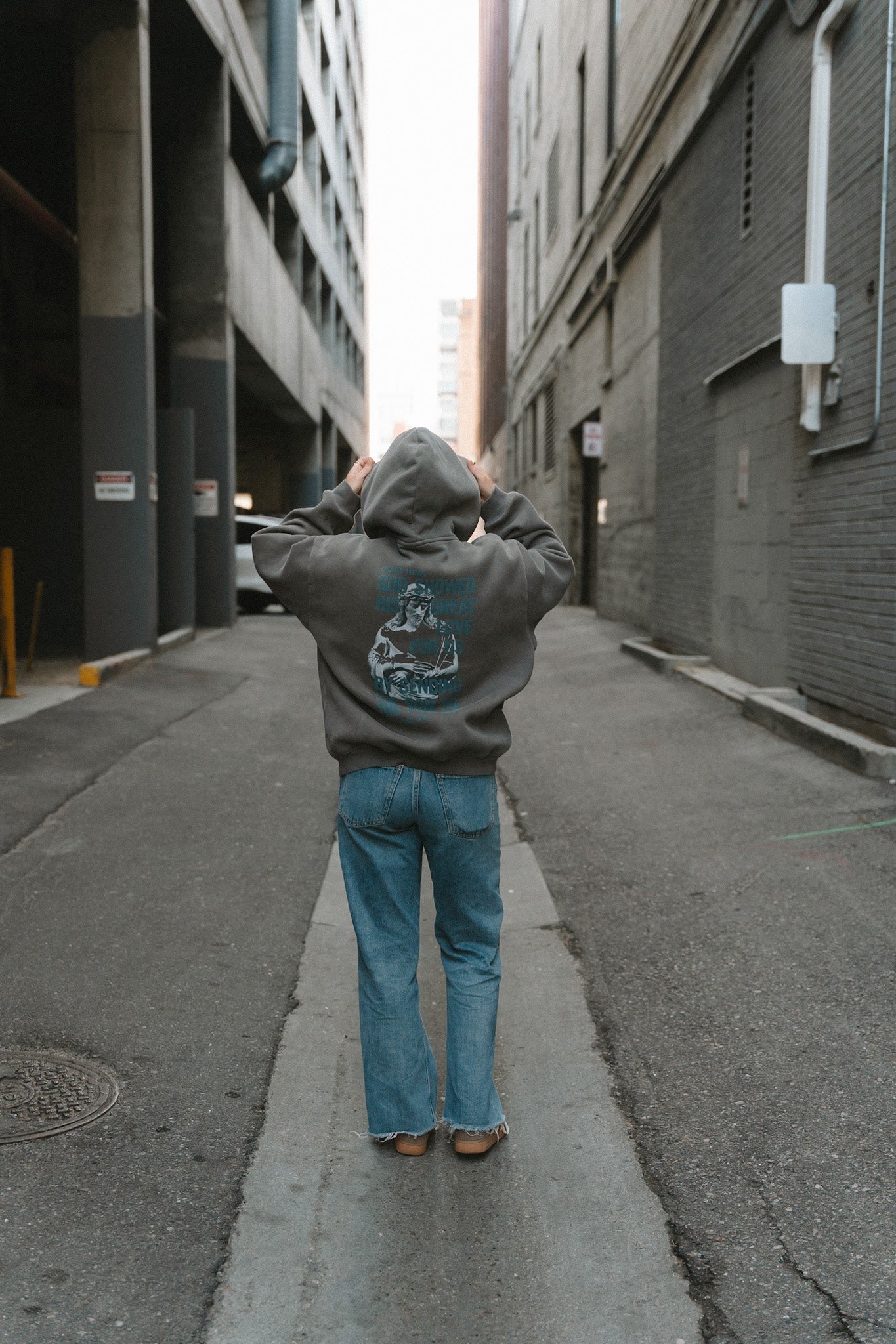 LOVE OF GOD FLEECED BOXY HOODIE