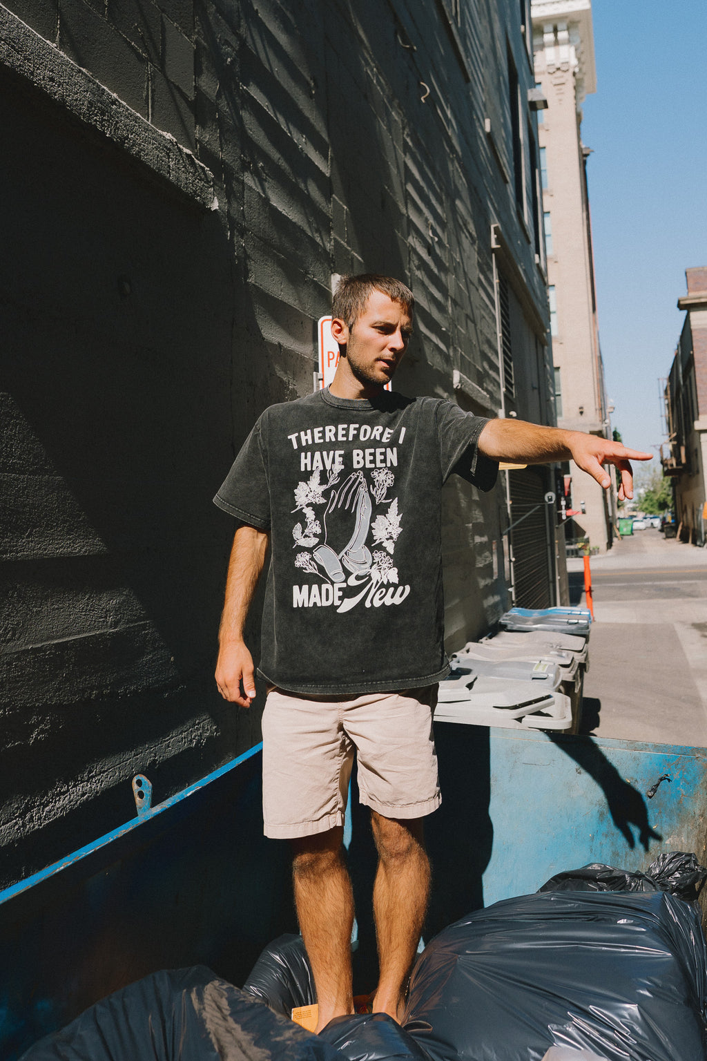"Been Made New" Black Heavyweight Vintage Tee