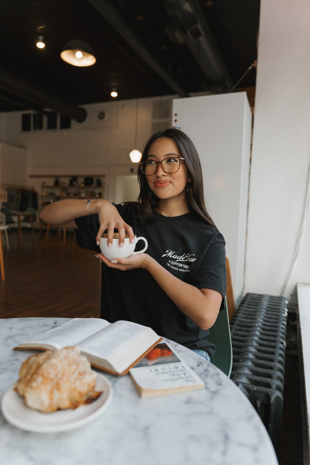 "Supporting the Church" Comfort Black Tee