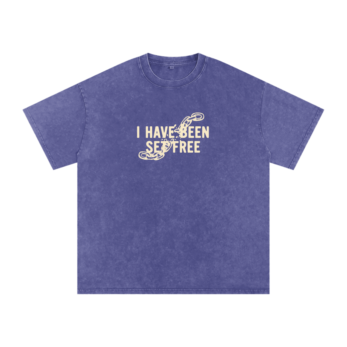 Snow Washed Oversized Cotton T-Shirt