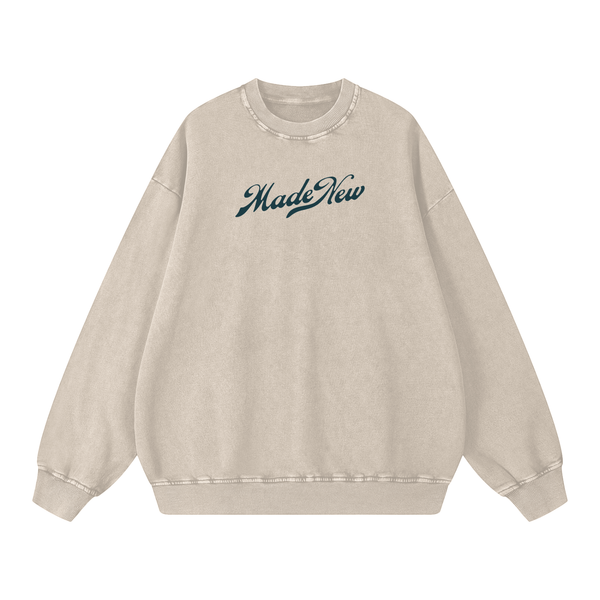 WASHED OVERSIZED CREWNECK
