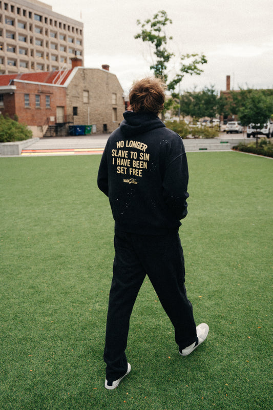 Vintage Frayed "Set Free" Comfort Hoodie